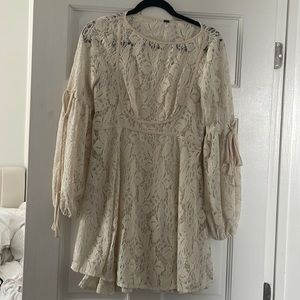 Lace Free people dress with slip